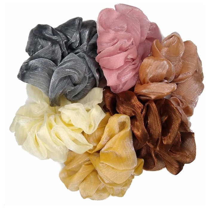 Threddies Organza Shimmer Scrunchies