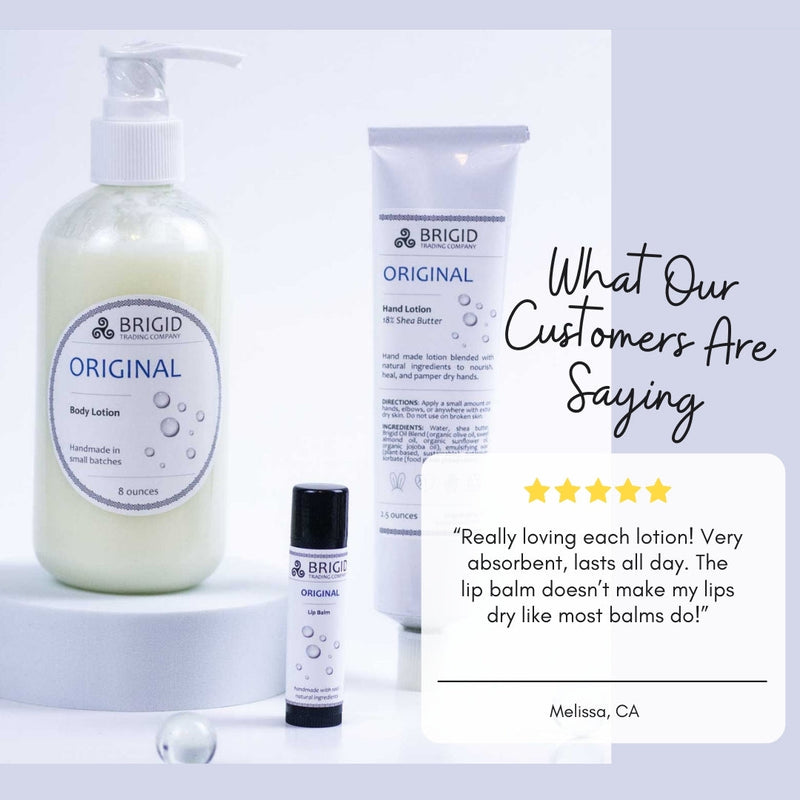 Brigid Trading Company Original Natural Hand Lotion - 100% Fragrance Free Lotion