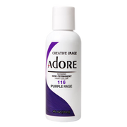 VIP Extensions Adore Semi-Permanent Hair Color, 4 fl oz Semi-Permanent Hair Color White Smoke 116 Purple Rage