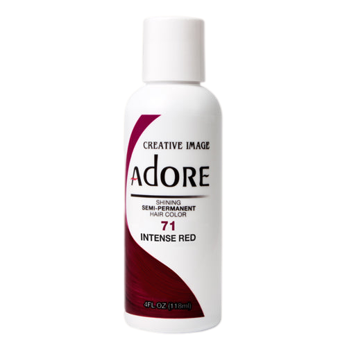 VIP Extensions Adore Semi-Permanent Hair Color, 4 fl oz Semi-Permanent Hair Color White Smoke 71 Intense Red