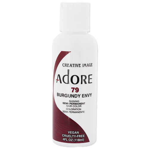 VIP Extensions Adore Semi-Permanent Hair Color, 4 fl oz Semi-Permanent Hair Color Lavender 79 Burgundy Envy
