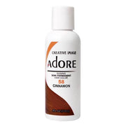 VIP Extensions Adore Semi-Permanent Hair Color, 4 fl oz Semi-Permanent Hair Color White Smoke 58 Cinnamon