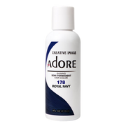 VIP Extensions Adore Semi-Permanent Hair Color, 4 fl oz Semi-Permanent Hair Color White Smoke 178 Royal Navy
