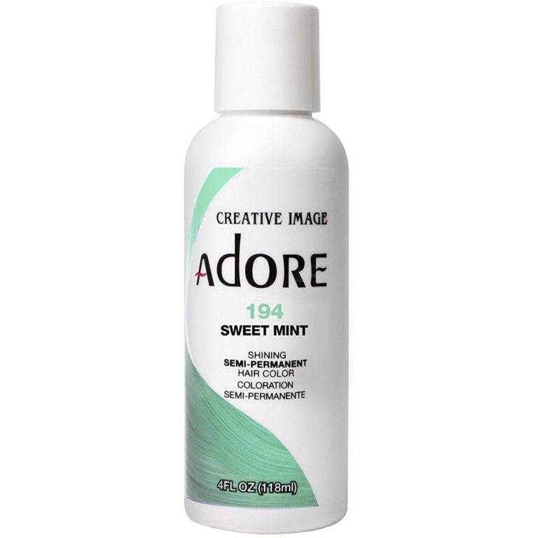 VIP Extensions Adore Semi-Permanent Hair Color, 4 fl oz Semi-Permanent Hair Color White Smoke 194 Sweet Mint