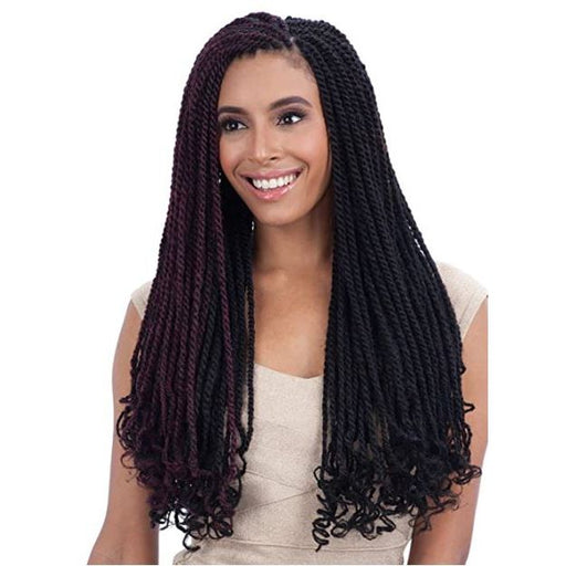 VIP Extensions Freetress Equal Synthetic Hair Braids Double Strand Style Cuban Twist Braid 24" Hair Extension