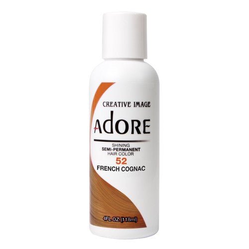 VIP Extensions Adore Semi-Permanent Hair Color, 4 fl oz Semi-Permanent Hair Color White Smoke 196 SKY BLUE,197 PERIWRINKLE,198 POWDER BLUE,199 LUXE BLUE,10 CRYSTAL CLEAR,30 Ginger,38 Sunrise Orange,39 Orange Blaze,46 Spice Amber,48 Honey Brown,52 French Cognac,56 Cajun Spice,58 Cinnamon,60 Truly Red,68 Crimson,69 Wild Cherry,70 Rafing Red,71 Inten