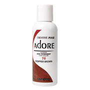 VIP Extensions Adore Semi-Permanent Hair Color, 4 fl oz Semi-Permanent Hair Color White Smoke 76 Copper Brown