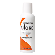 VIP Extensions Adore Semi-Permanent Hair Color, 4 fl oz Semi-Permanent Hair Color White Smoke 38 Sunrise Orange
