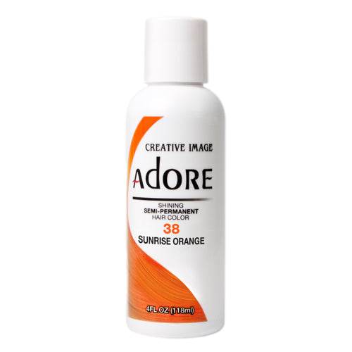 VIP Extensions Adore Semi-Permanent Hair Color, 4 fl oz Semi-Permanent Hair Color White Smoke 38 Sunrise Orange