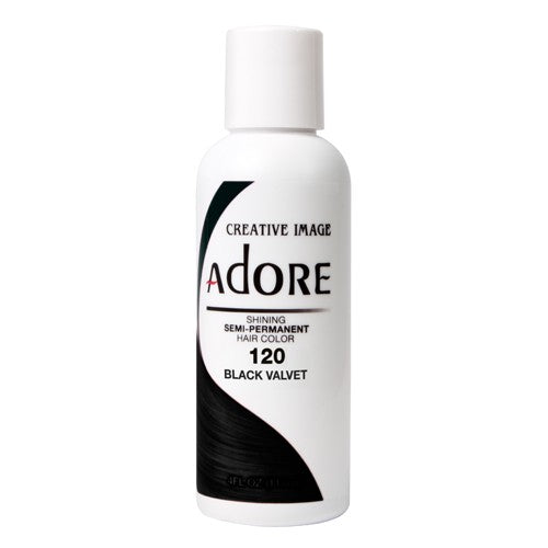 VIP Extensions Adore Semi-Permanent Hair Color, 4 fl oz Semi-Permanent Hair Color White Smoke 120 Black Velvet