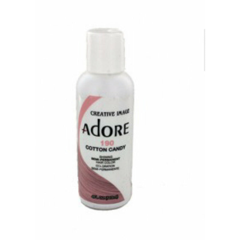 VIP Extensions Adore Semi-Permanent Hair Color, 4 fl oz Semi-Permanent Hair Color Light Gray 190 Cotton Candy