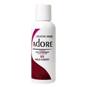 VIP Extensions Adore Semi-Permanent Hair Color, 4 fl oz Semi-Permanent Hair Color White Smoke 69 Wild Cherry