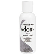 VIP Extensions Adore Semi-Permanent Hair Color, 4 fl oz Semi-Permanent Hair Color White Smoke 158 Mystic Gray