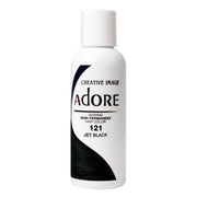VIP Extensions Adore Semi-Permanent Hair Color, 4 fl oz Semi-Permanent Hair Color White Smoke 121 Jet Black
