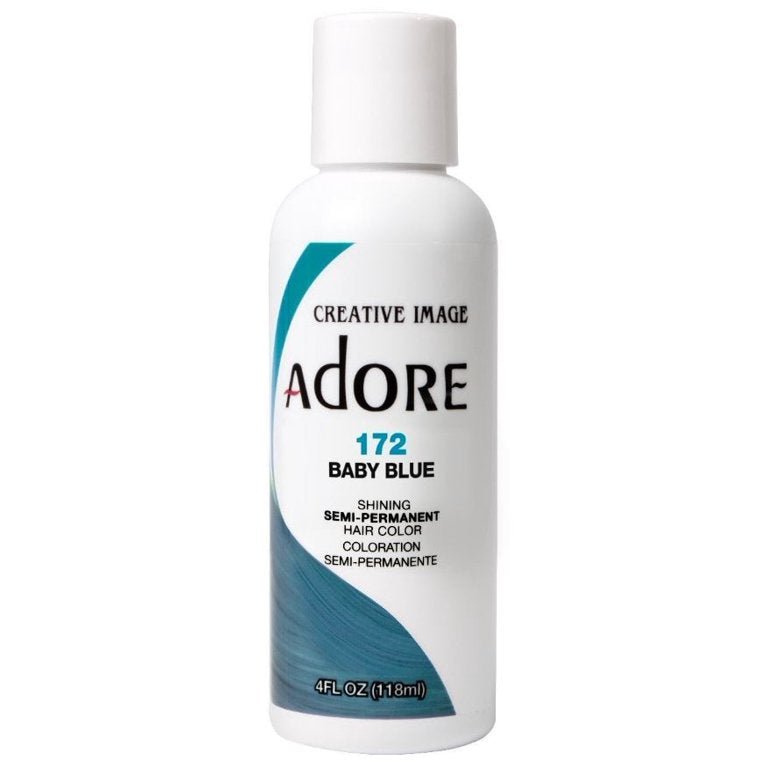 VIP Extensions Adore Semi-Permanent Hair Color, 4 fl oz Semi-Permanent Hair Color White Smoke 196 SKY BLUE,197 PERIWRINKLE,198 POWDER BLUE,199 LUXE BLUE,10 CRYSTAL CLEAR,30 Ginger,38 Sunrise Orange,39 Orange Blaze,46 Spice Amber,48 Honey Brown,52 French Cognac,56 Cajun Spice,58 Cinnamon,60 Truly Red,68 Crimson,69 Wild Cherry,70 Rafing Red,71 Inten