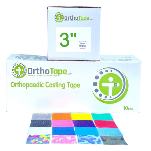 OrthoTape.com OrthoTape Premium Fiberglass Cast Tape |3 INCH - 10 ROLL BOX|