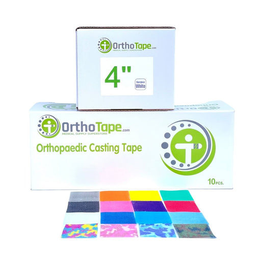 OrthoTape.com OrthoTape Premium Fiberglass Cast Tape |4 INCH - 10 ROLL BOX|