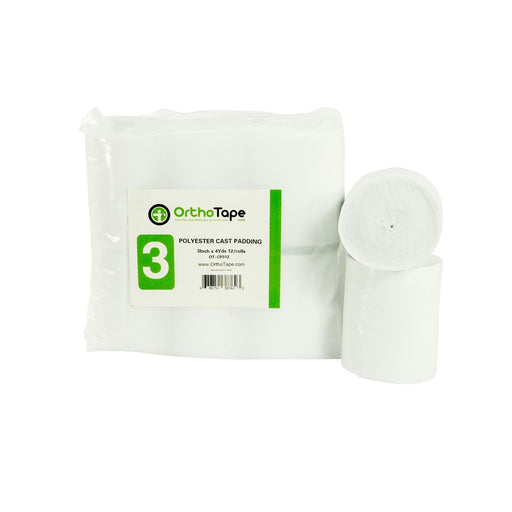 OrthoTape.com 3 Inch X 4 Yards Orthopedic Cast Padding |12 ROLLS|