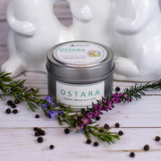 Brigid Trading Company Ostara Soy Wax Candle - Heather, Rose, and Black Pepper Flower Premium Scented Candle