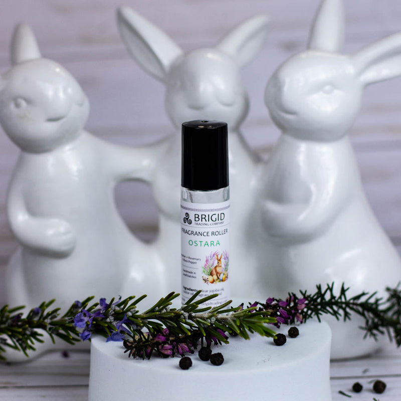 Brigid Trading Company Fragrance Roller Bottles - Ostara - Rosemary Heather & Black Pepper - Spring Equinox Wheel of the Year perfume