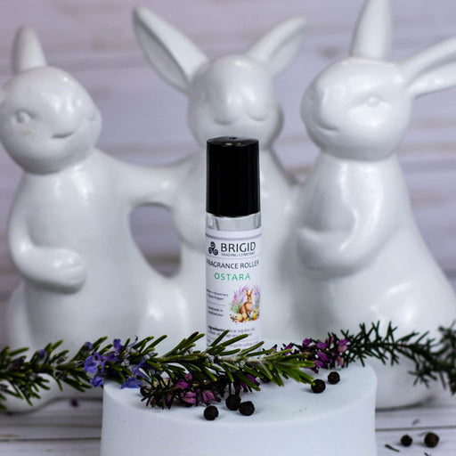 Brigid Trading Company Fragrance Roller Bottles - Ostara - Rosemary Heather & Black Pepper - Spring Equinox Wheel of the Year perfume