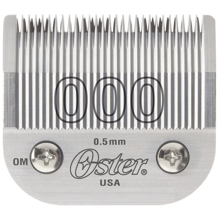 Oster Professional Replacement Blade For Classic 76 / Star-Teq / Powerline / Outlaw Size 000 (1/50" - 0.5Mm) Or 0000 (1/100" - 0.25Mm) Or 00000 (1/125" - 0.2Mm)