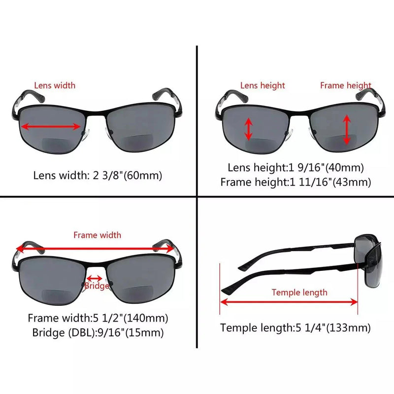 eyekeeper.com Outdoor Fashion Full-rim Bifocal Reading Sunglasses SG801 Sunglasses