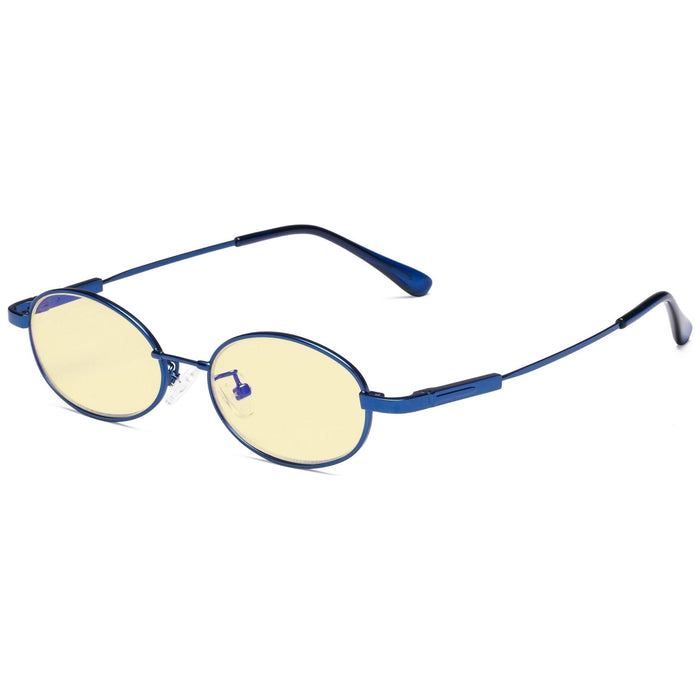 Eyekeeper.Com - Oval Metal Blue Light Blocking Eyeglasses For Kids Tmk1803