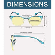 eyekeeper.com Oval Blue Light Blocking Reading Glasses 5-TMCG144 Eyeglasses