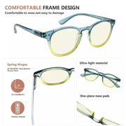 eyekeeper.com Oval Blue Light Filter Reading Glasses Cute Computer Readers UVR144 Eyeglasses