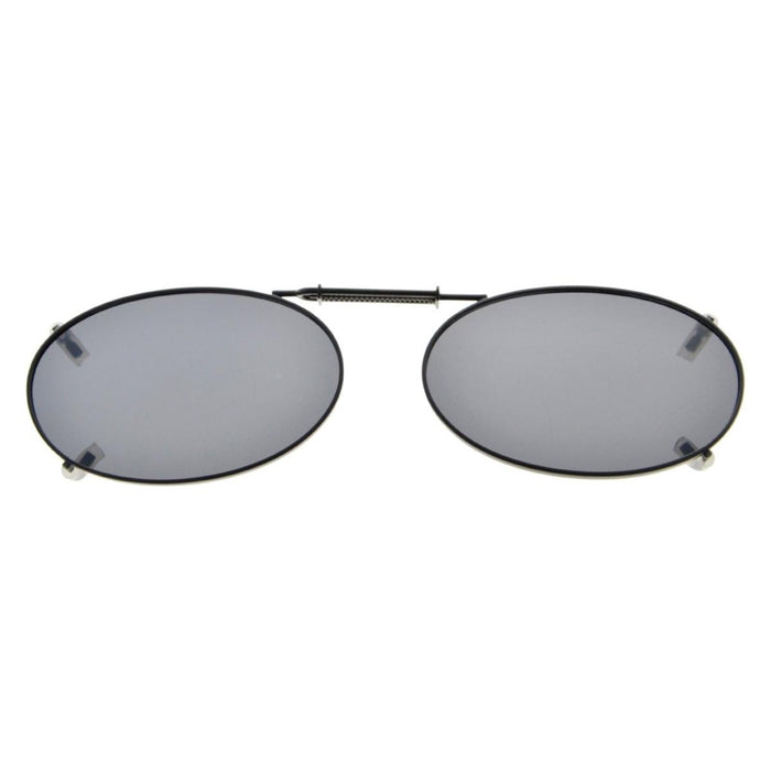 Eyekeeper.Com - Oval Metal Frame Polarized Clip On Sunglasses C74(43Mmx30Mm)