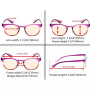 eyekeeper.com Oval Glasses Stylish Blue Light Filter Readers 1-CG144 Eyeglasses