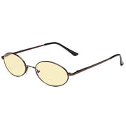 eyekeeper.com Oval Metal Blue Light Blocking Eyeglasses for Kids TMK1803 Eyeglasses