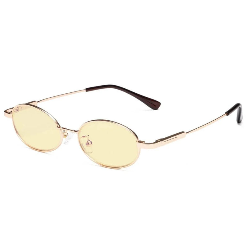 eyekeeper.com Oval Metal Blue Light Blocking Eyeglasses for Kids TMK1803 Eyeglasses