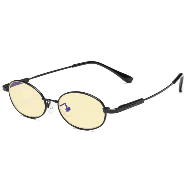 eyekeeper.com Oval Metal Blue Light Blocking Eyeglasses for Kids TMK1803 Eyeglasses