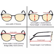 eyekeeper.com Oval Metal Blue Light Blocking Eyeglasses LX19004-BB60 Eyeglasses