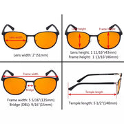 eyekeeper.com Oval Metal Blue Light Blocking Eyeglasses LX19004-BB98 Eyeglasses