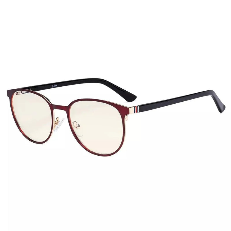 eyekeeper.com Oval Metal Blue Light Filter Eyeglasses LX19004-BB40 Eyeglasses