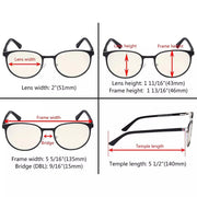 eyekeeper.com Oval Metal Blue Light Filter Eyeglasses LX19004-BB40 Eyeglasses