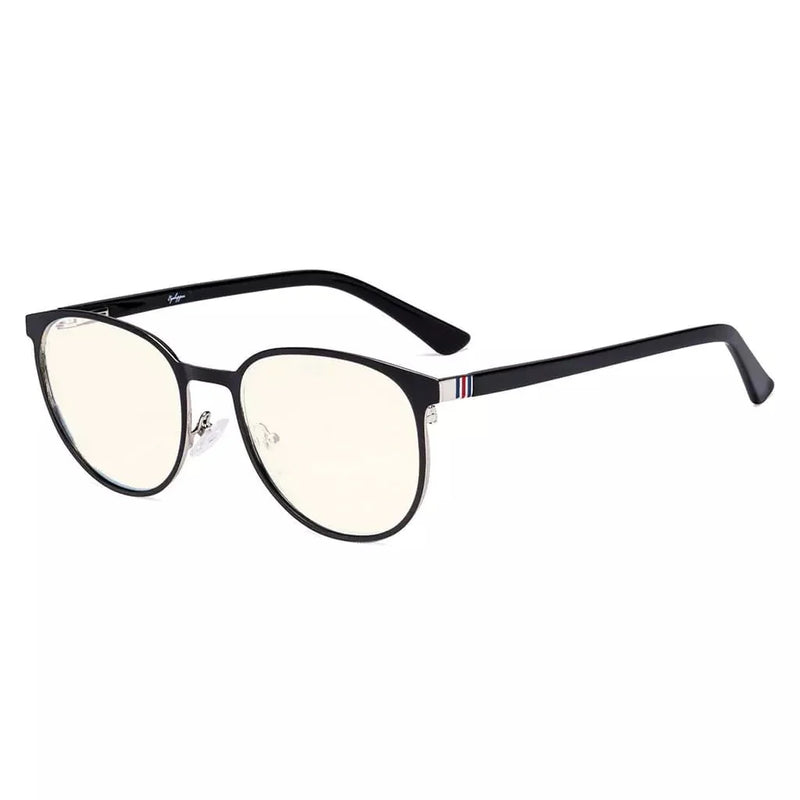 eyekeeper.com Oval Metal Blue Light Filter Eyeglasses LX19004-BB40 Eyeglasses