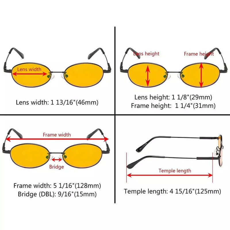 eyekeeper.com Oval Metal Frame Blue Light Blocking Eyeglasses Kids DSK1803 Eyeglasses