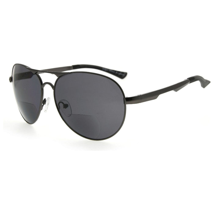 Eyekeeper.Com - Oval Pilot Polarized Bifocal Reading Sunglasses Pgsg803