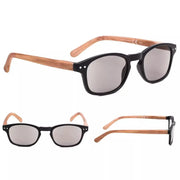 eyekeeper.com Oval Stylish Wood-Grain Printed Arms Reading Glasses R034 Eyeglasses