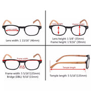 eyekeeper.com 5 Pack Bamboo Pattern Reading Glasses R034 Eyeglasses