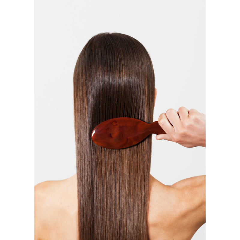 KOH-I-NOOR Beauty USA Janeke Tortoiseshell Oval Hair Brush – Gold Pin Detangling Brush Hair Brush Lavender