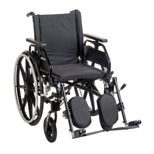 RIO Medical Supplies Viper Plus GT Wheelchair with Universal Armrests, Elevating Legrests, 16" Seat