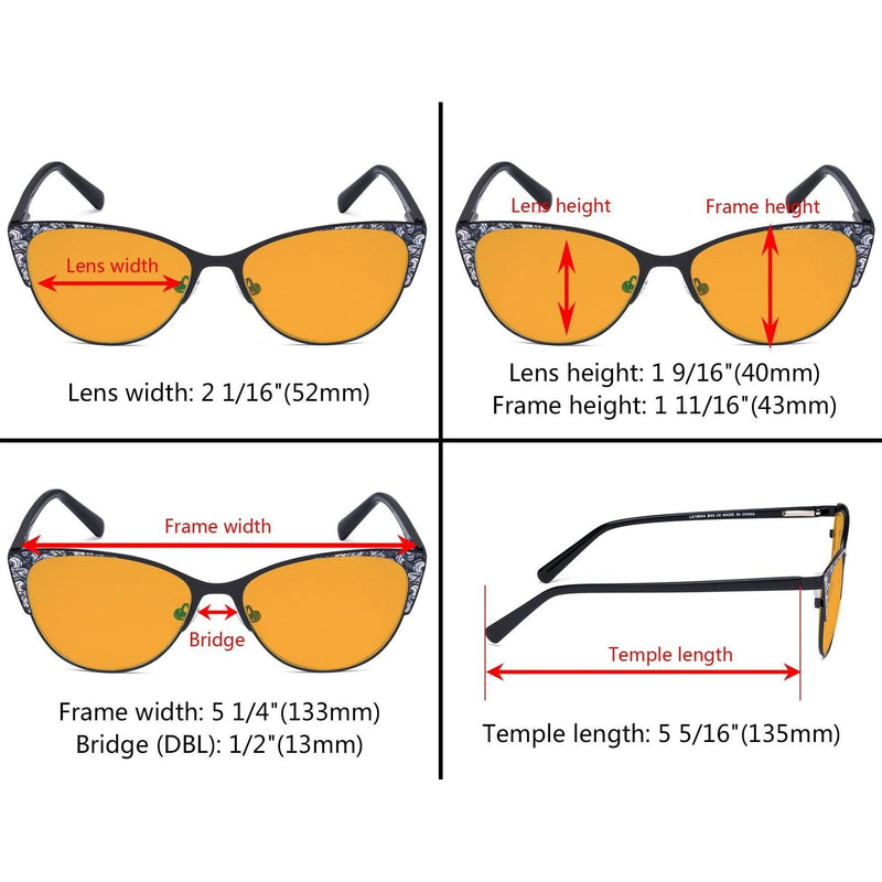 eyekeeper.com Cat-eye Design Blue Light Blocking Eyeglasses LX19044-BB98 Eyeglasses