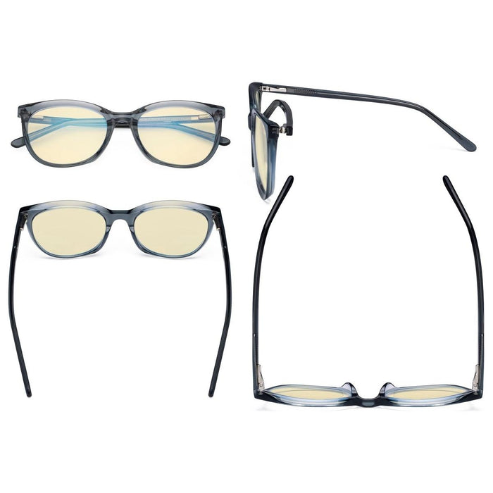 Eyekeeper.Com - Cat-Eye Blue Light Blocking Eyeglasses Bc1901-Bb60