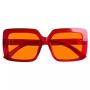 eyekeeper.com Oversized 100% Blue Blocking Glasses Orange Lens Metalless Screwless R2311-B98 Eyeglasses