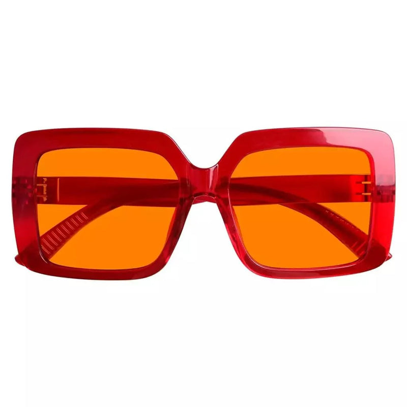 eyekeeper.com Oversized 100% Blue Blocking Glasses Orange Lens Metalless Screwless R2311-B98 Eyeglasses